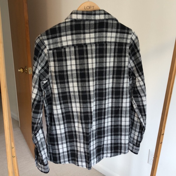 L.L. Bean B&W Flannel // XS - Picture 2 of 3